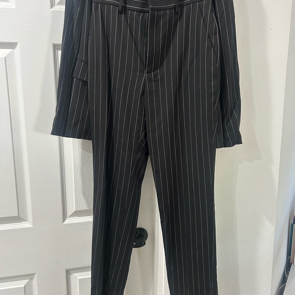 Ralph Lauren Purple Label Charcoal Pinstripe Pantsuit - Picture 7 of 8